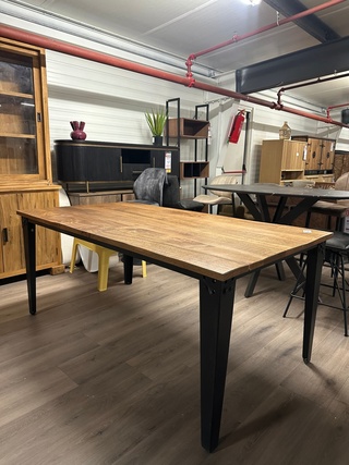 Eetkamertafel mango rechthoek Lina 180cm, naturel